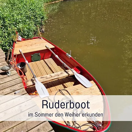 Bootshaus Froschkoenig Uebernachten Ueber Dem Weiher Appartement *