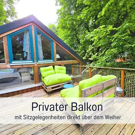 Appartement Bootshaus Froschkoenig Uebernachten Ueber Dem Weiher