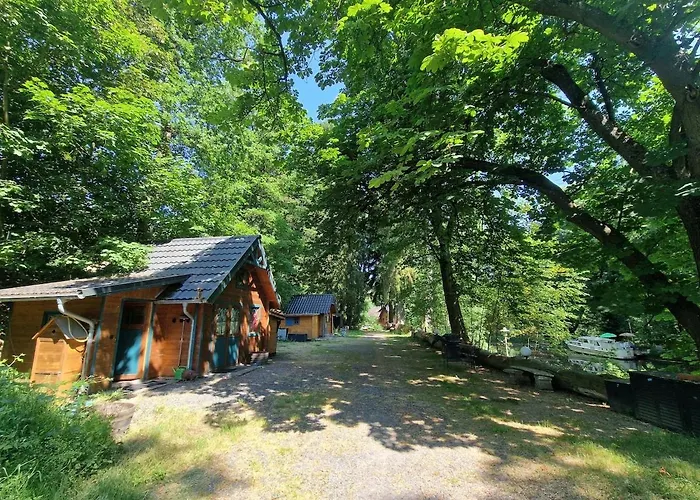 Lägenhet Bootshaus Froschkoenig Uebernachten Ueber Dem Weiher