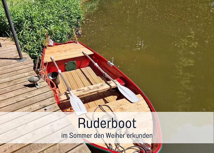 Bootshaus Froschkönig übernachten über Dem Weiher Apartment *